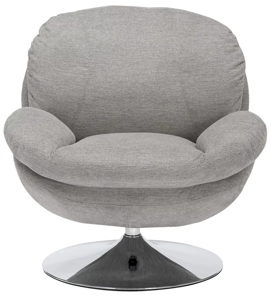 Otočné křeslo BRIGITTE šedé