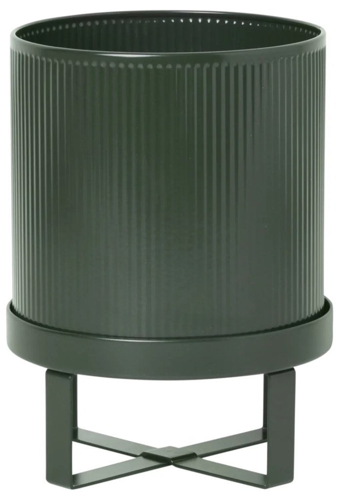 Ferm Living Kvetináč Bau Pot Small dark green