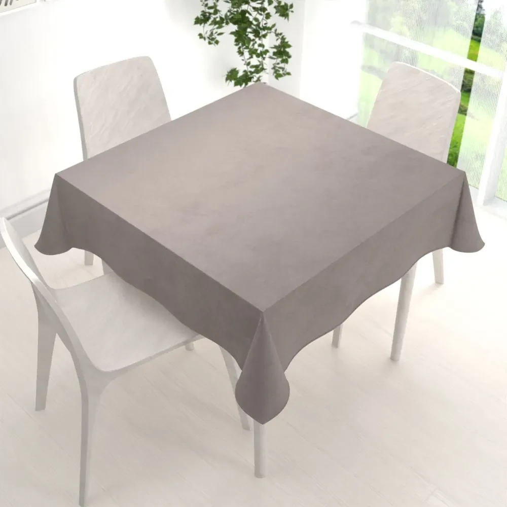 Biante Zamatový štvorcový obrus Velvet Prémium SVP-015 Latte 80x80 cm
