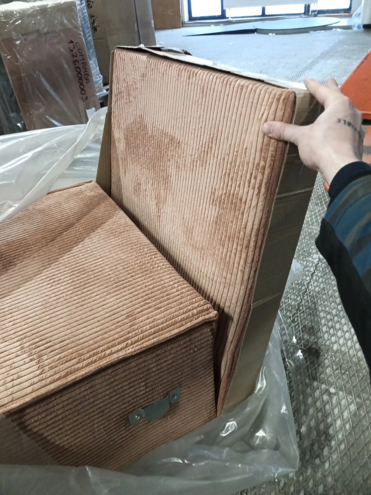 AKCIA Terakotová rohová pohovka SMART COSARO, obojstranná + 2 vankúšiky ZADARMO II. akosť