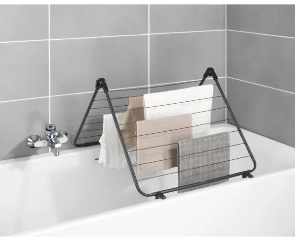 WENKO 63003100 - Sušiak na bielizeň CHAMPION 65x114 cm čierny