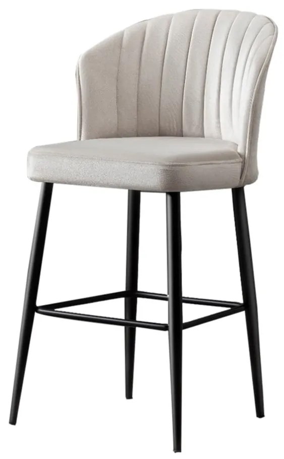 Súprava 2 ks barových stoličiek RUBI krémová