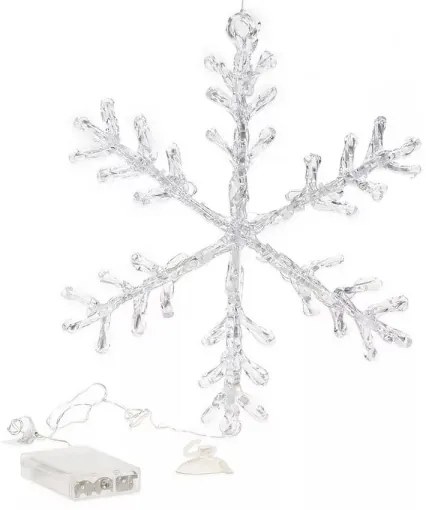 LED Vianočná dekorácia do okna 16xLED/3xAA teplá biela