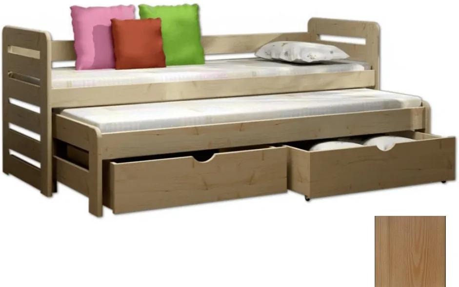 FA Detská posteľ Veronika 11 (180x80 cm) s prístelkou - viac farieb Farba: Dub, Variant bariéra: S bariérou