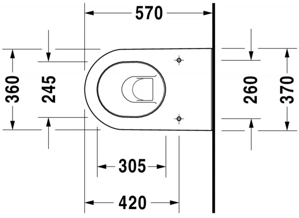 DURAVIT Darling New samostatne stojace WC kapotované s hlbokým splachovaním, 370 x 570 x 400 mm, biela, s povrchom HygieneGlaze, 2139092000