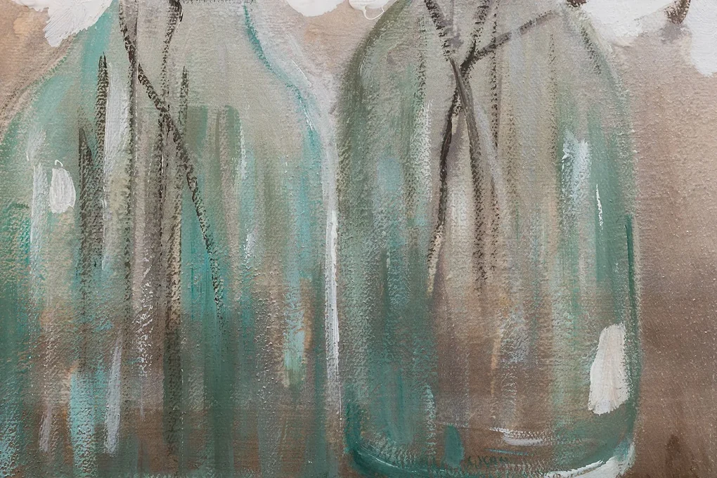 Maľovaný obraz na stenu KVETY 120x80 cm | rôzne rozmery