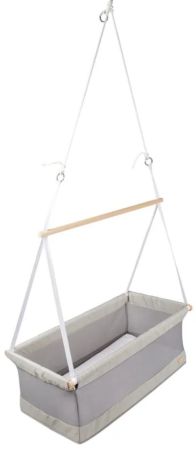 Sivá kolíska 90x45 cm Safe asleep – Roba