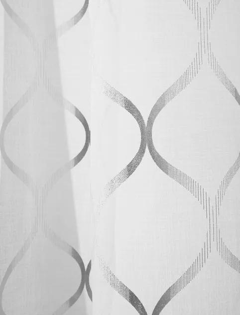 Záclona so vzorom na riasiacu pásku 140 x 250 cm