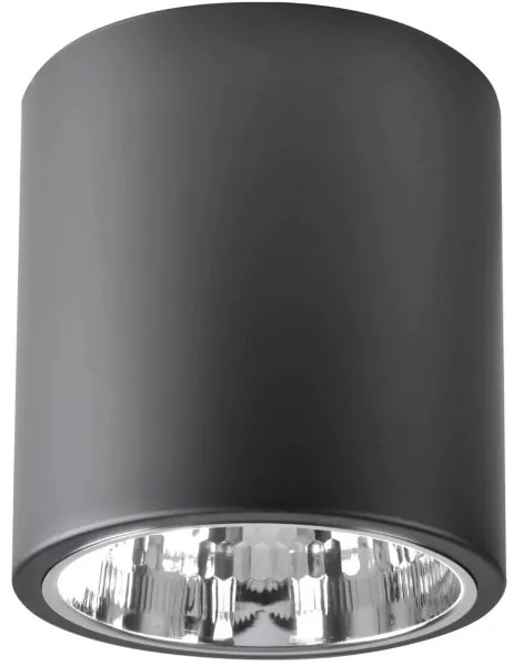 Bodové svietidlo JUPITER 1xE27/20W/230V pr. 16,5 cm čierna