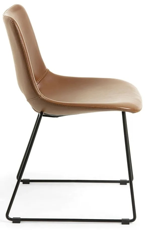 Hnedá jedálenská stolička Kave Home Zahara