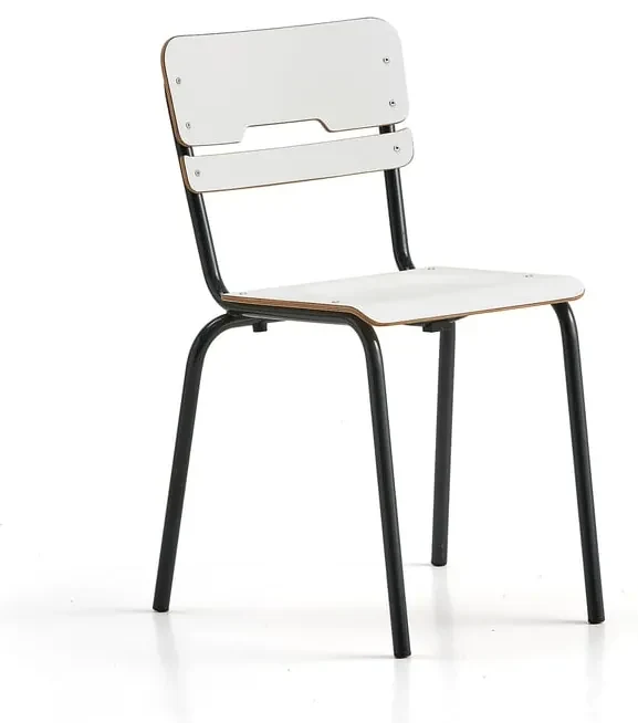 Školská stolička SCIENTIA, nízke sedadlo, V 460 mm, antracit/biela