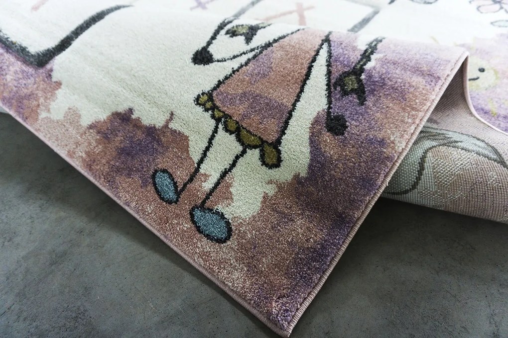 Berfin Dywany, Detský koberec Smart Kids 22923 Pink, 120x180, viacfarebná, detská izba