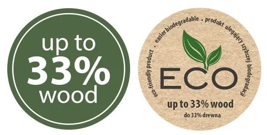 Prosperplast Kvetináč na nožičkách GRACIA LOW ECO WOOD 38 cm kávový