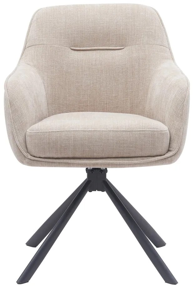 Krémovobiele čalúnené jedálenské kreslá v súprave 2 ks Avola – Unique Furniture