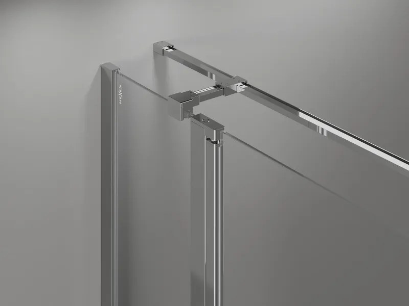 Mexen Mist T, sprchový kút s krídlovými dverami, 95 x 105 cm, 8mm číre sklo, chrómový profil, 8A4T-105-095-01-00