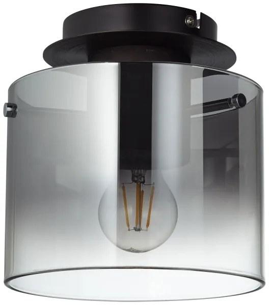 Brilliant - Stropné svietidlo BETH 1xE27/60W/230V Ø 20 cm čierna/dymová