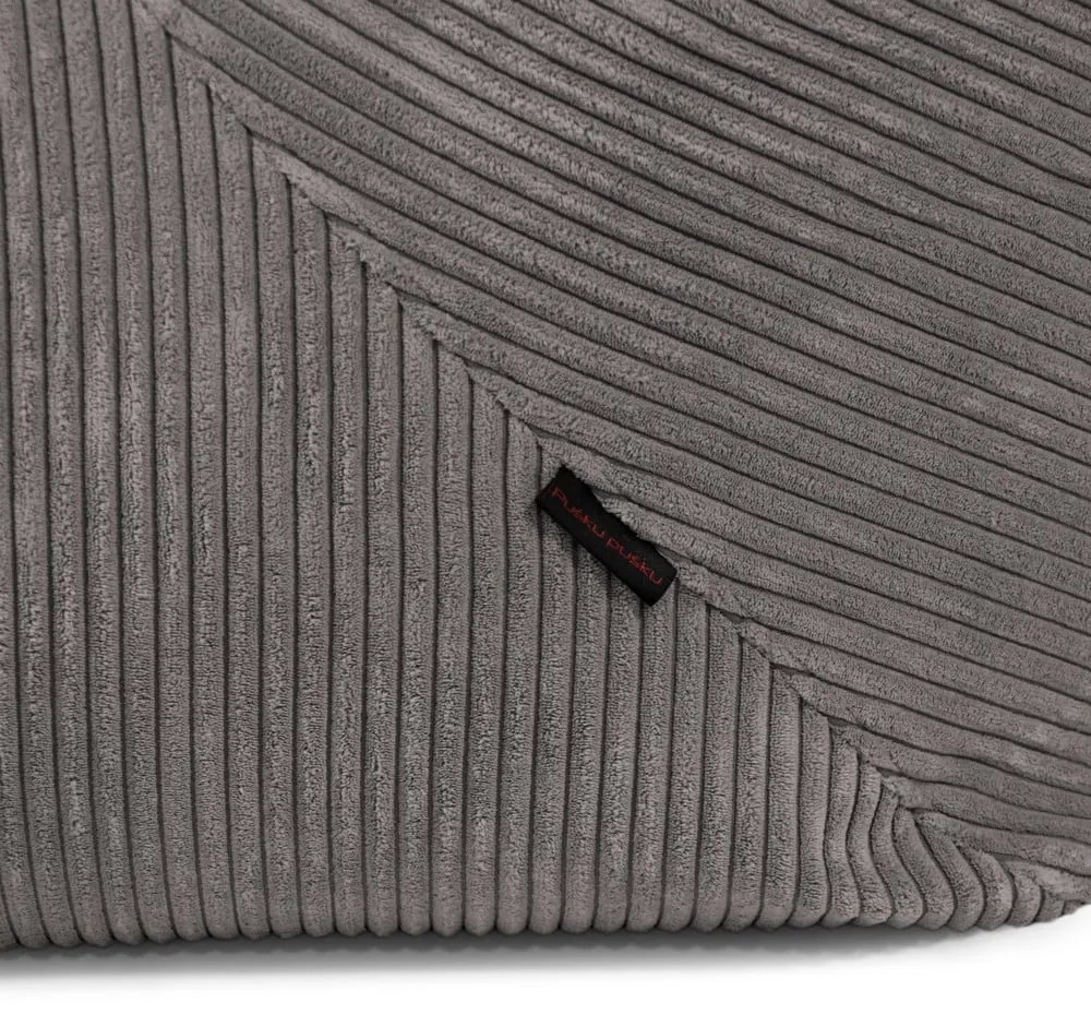 Hnedý menčestrový sedací vak Tube 100 – SLOWDOWN