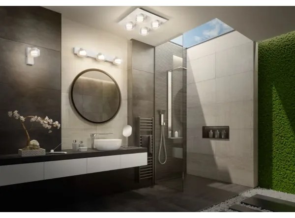 Ledvance - LED Kúpeľňové stropné svietidlo ORBIS FLAME 4xLED/5,5W/230V IP44 biela