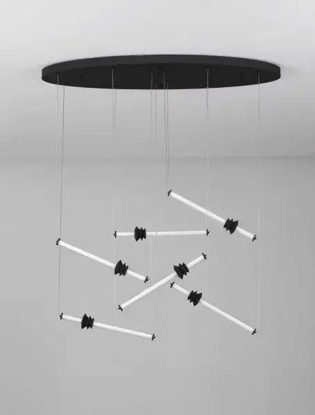 LED stmievateľný čierna dizajnové svietidlo Atmosfera