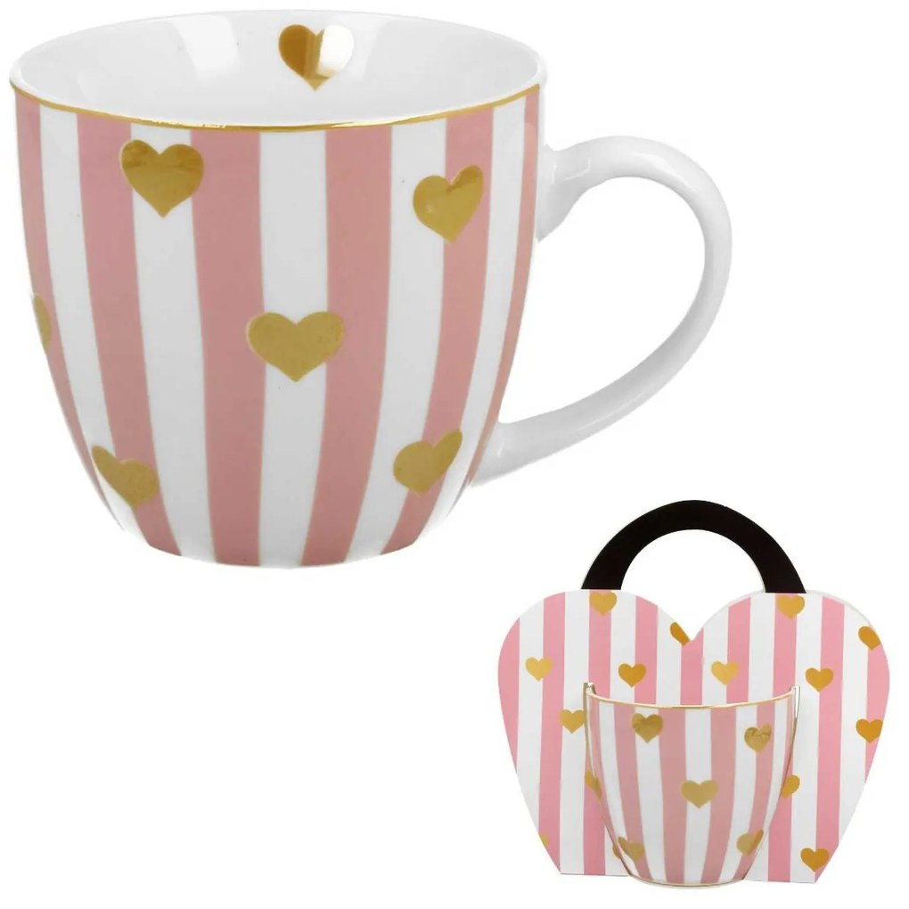 Porcelánový hrnček Little Hearts 460 ml