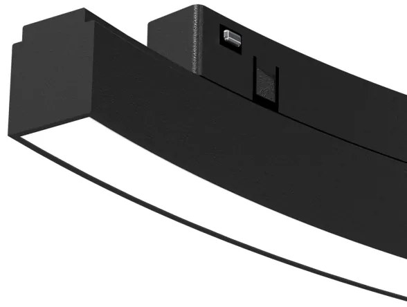 LED Svietidlo do lištového systému MAGNETIC TRACK LED/10W/48V 3000K čierna