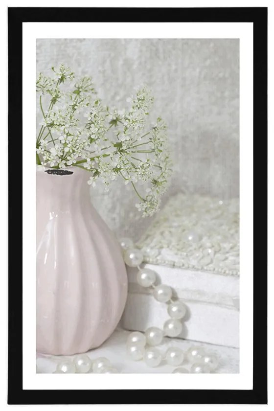 Plagát s paspartou luxusné zátišie - 40x60 black