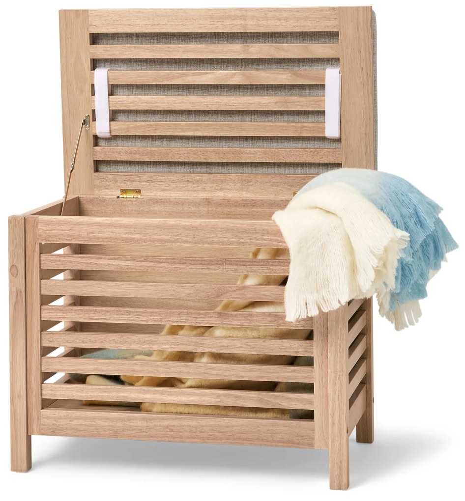 Truhlica z masívneho dreva s vankúšom