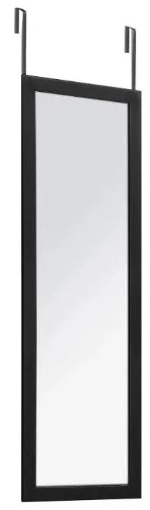 5five - Závesné zrkadlo na dvere CLASSIQUE 110x36 cm čierne