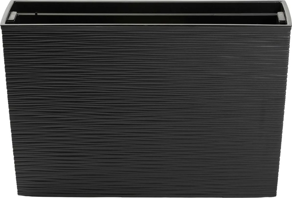 PLASTOVÝ KVETINÁČ BLOOM RIFLO 36X56X20 CM ČIERNA