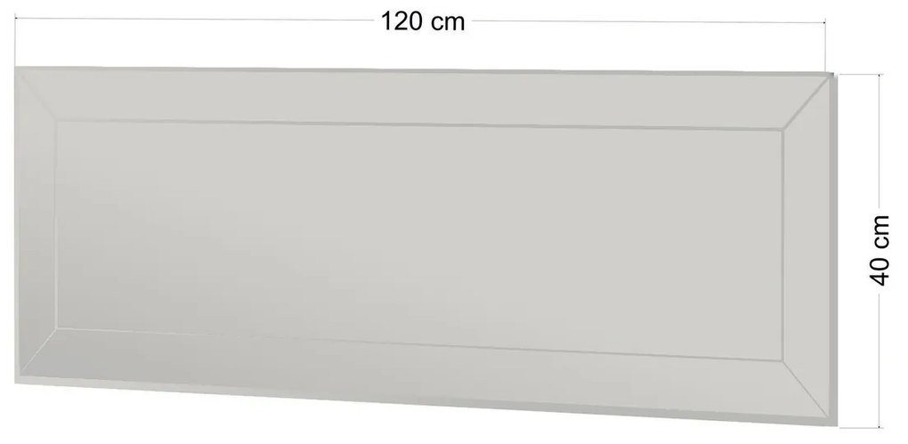 Zrkadlo Nady White 40 x 120 cm