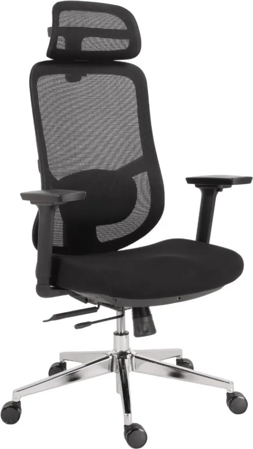 Kancelárska ergonomická stolička Neoseat ALLY — čierna, nosnosť 150 kg