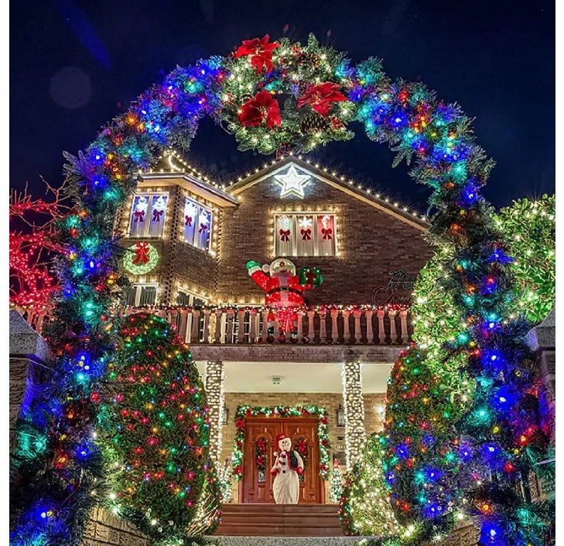 Vianočné svetielka vonkajšie FLASH multicolor 500 LED