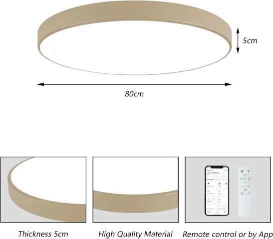 Brilagi -LED Stmievateľné svietidlo POOL SMART LED/100W/230V 80 cm béžové Wi-Fi Tuya+DO