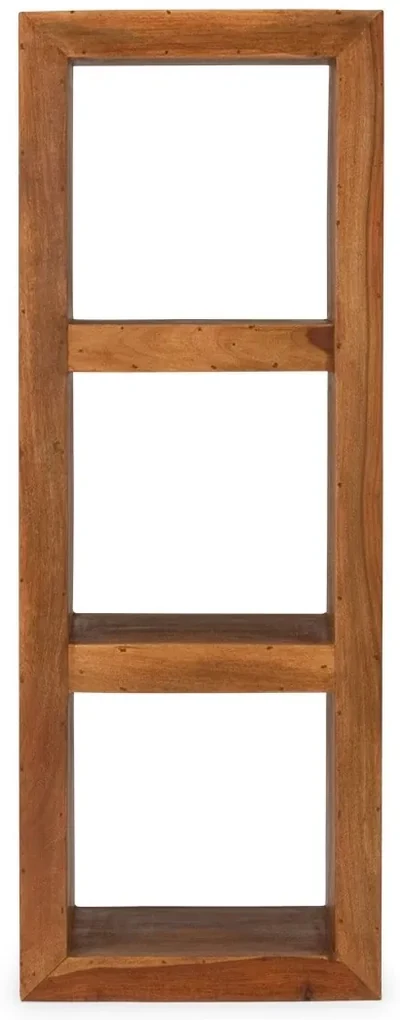 furniture-nabytek.cz - Policový regál do kúpeľne z dreva palisander 50x35x140