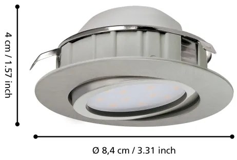 Eglo 95853 - SADA 3x LED podhľadové svietidlo PINEDA 1xLED/4,9W/230V