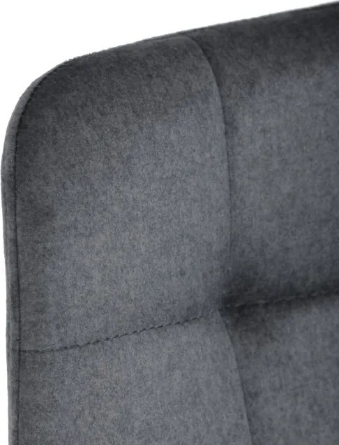 Barová stolička zamatová, sivá AUB-X7015 GREY2