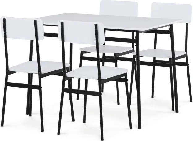 Jedálenský stôl so štyrmi stoličkami AUT-O2155 WT