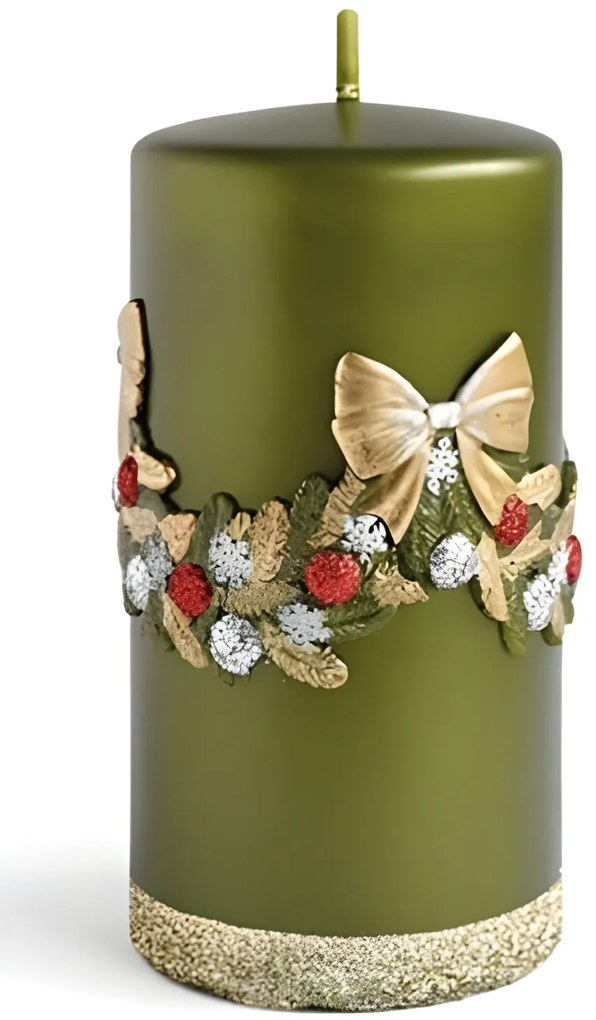 Vánoční svíčka Girlanda I 14 cm - výber z 5 prevedení