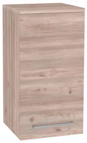 Mereo, Mereo Bino kúpeľňová skrinka horná 63 cm, pravá, Multidecor, Dub Nelson, MER-CN696DNLS