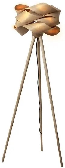 Drevená stojaca lampa 1xE27/60W/230V masív/dýha/jaseň