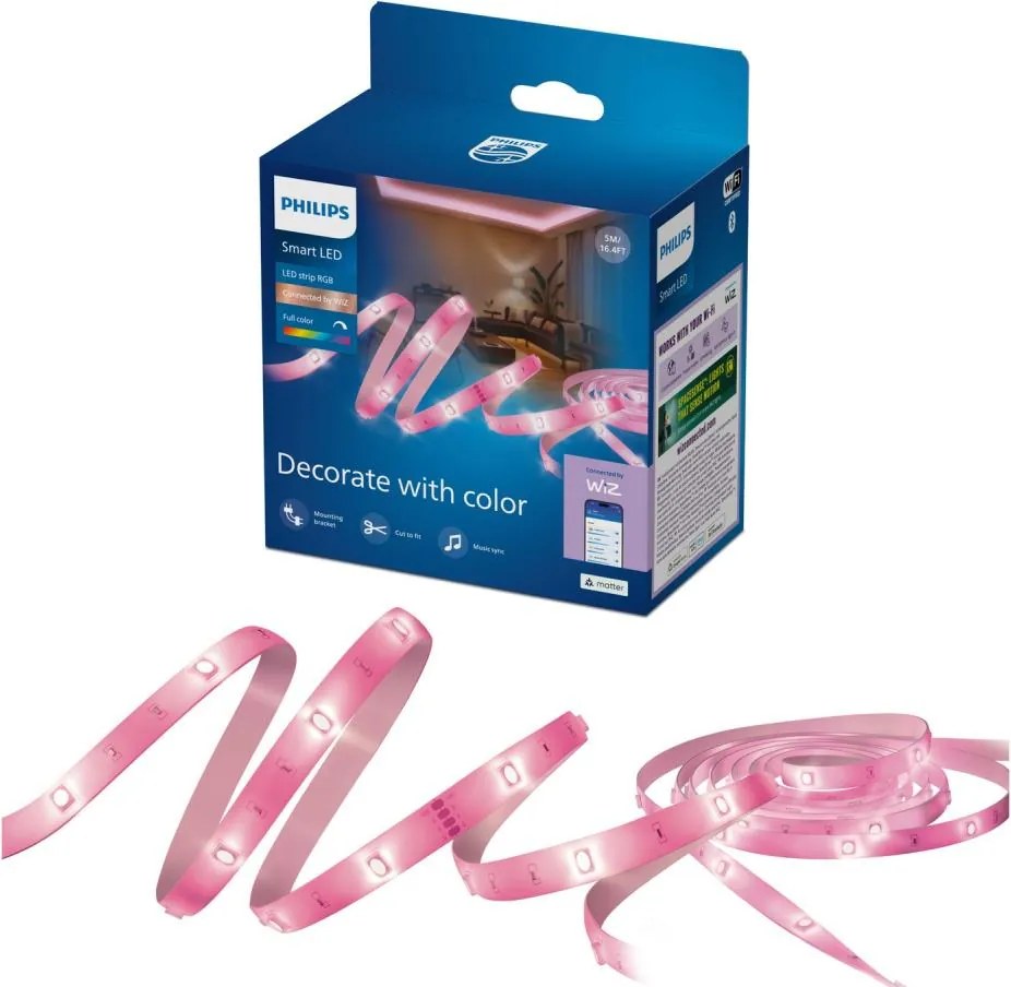 Philips - LED RGB Stmievateľný pásik SMART STRIP 5m LED/7W/230V 2200-6500K Wi-Fi