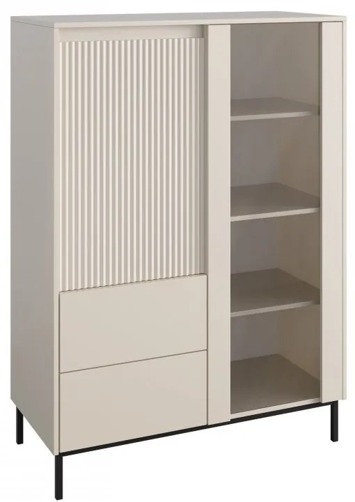 Vitrína Samker 2D2S, Farby: čierna