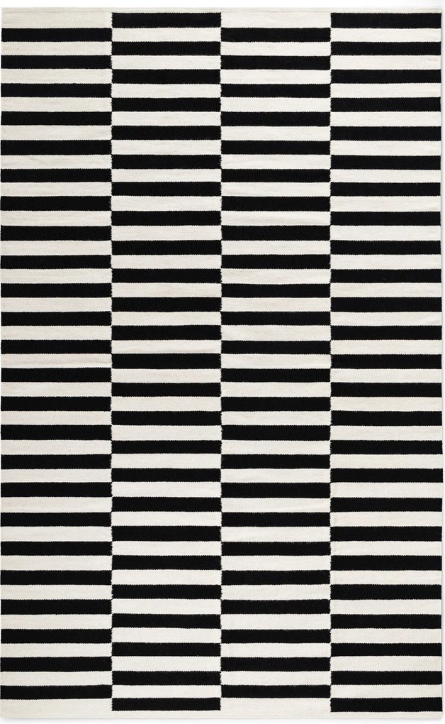 Kusový koberec Donna 106207 Black White, 80x150, čiernobiela, obývacia izba, Hanse Home