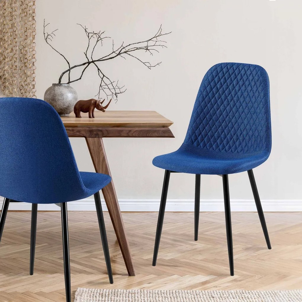 Stolička Giverny látka - modrá