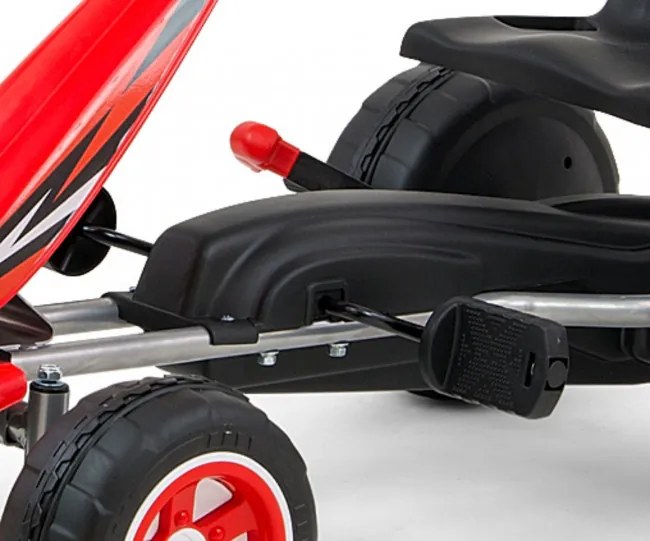 Šlapacia motokára Viper červená