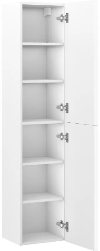 Mexen Rivel, kúpeľňový podstavec 35 cm, 2 dvierka, drážkované, biela matná, 91A21-03016-2-BF01