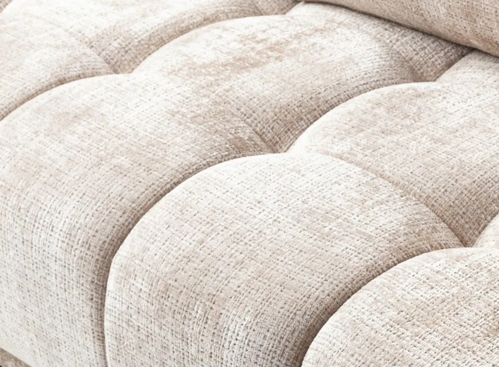 Rozkladacia pohovka Dante, béžová štruktúrovaná tkanina