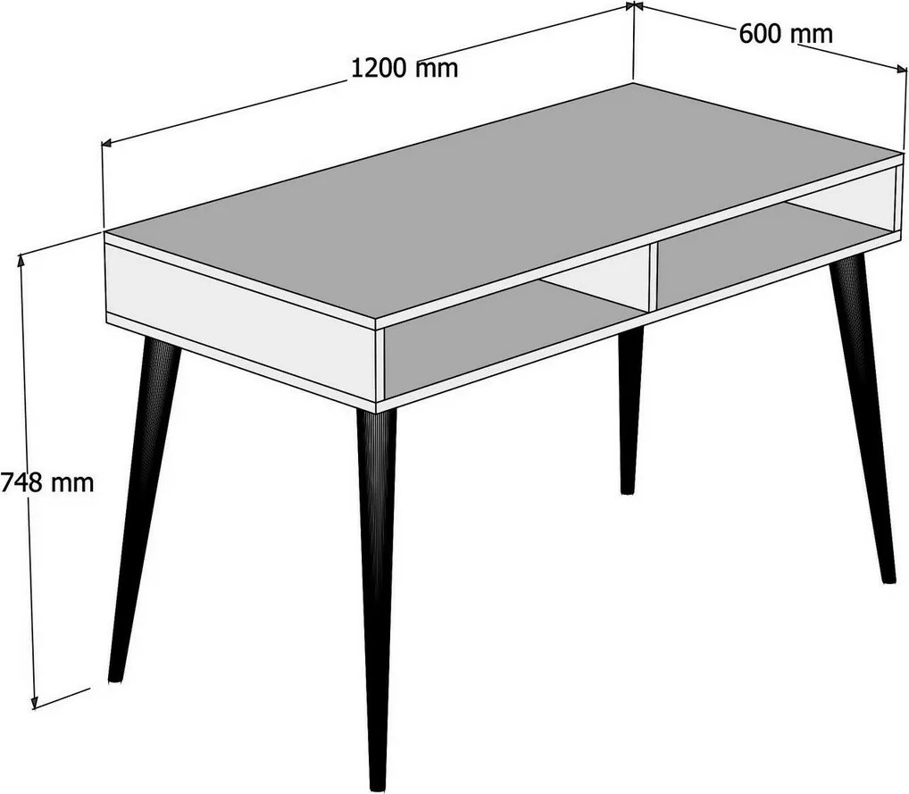 Pracovný stôl Cisto White
