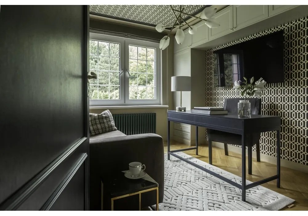 Svetlosivý vlnený koberec 133x190 cm Dive – Agnella