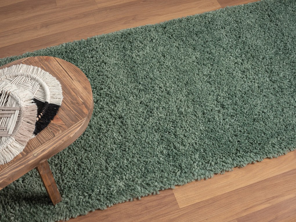 Behúň My Shaggy hellgrün, 80x300, zelená, chodba / predsieň, My Flair